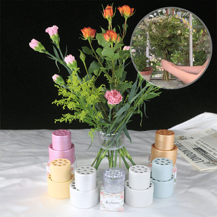 Porta stelo Ikebana a spirale
