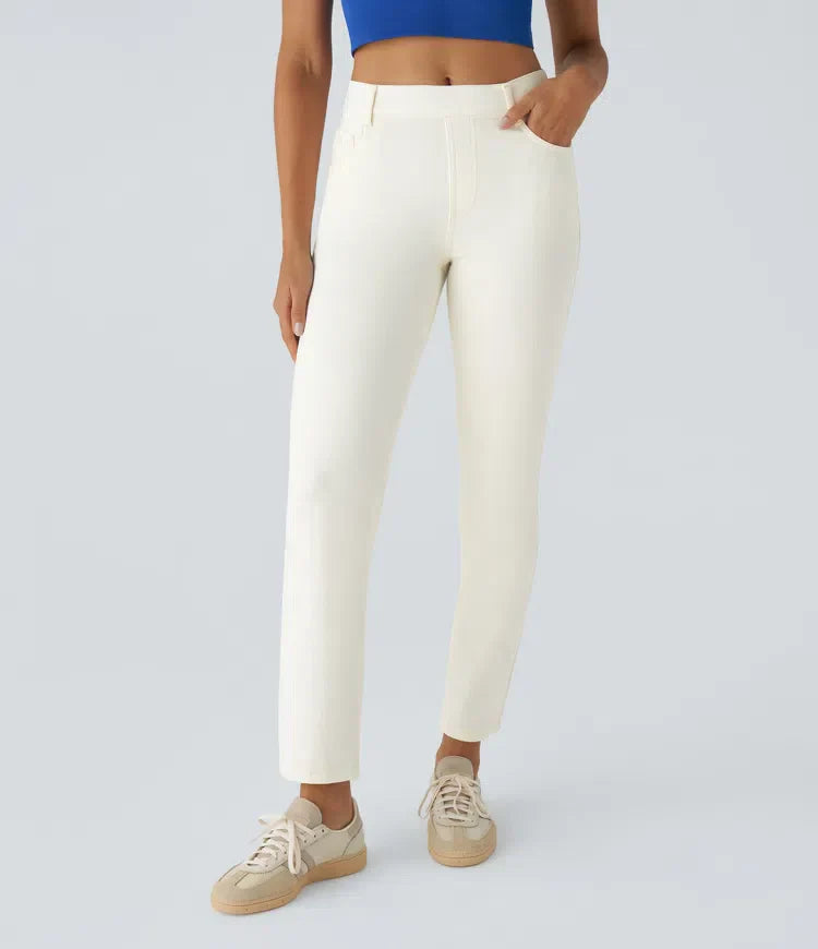 Pantaloni a vita alta elastici e confortevoli