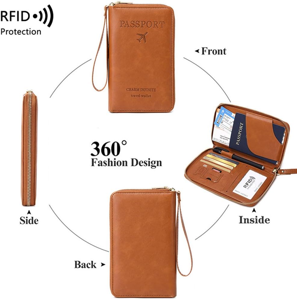 Porta passaporto RFID per portafoglio