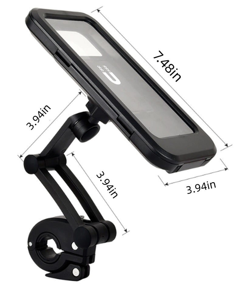 Supporto impermeabile per telefono per biciclette e motociclette