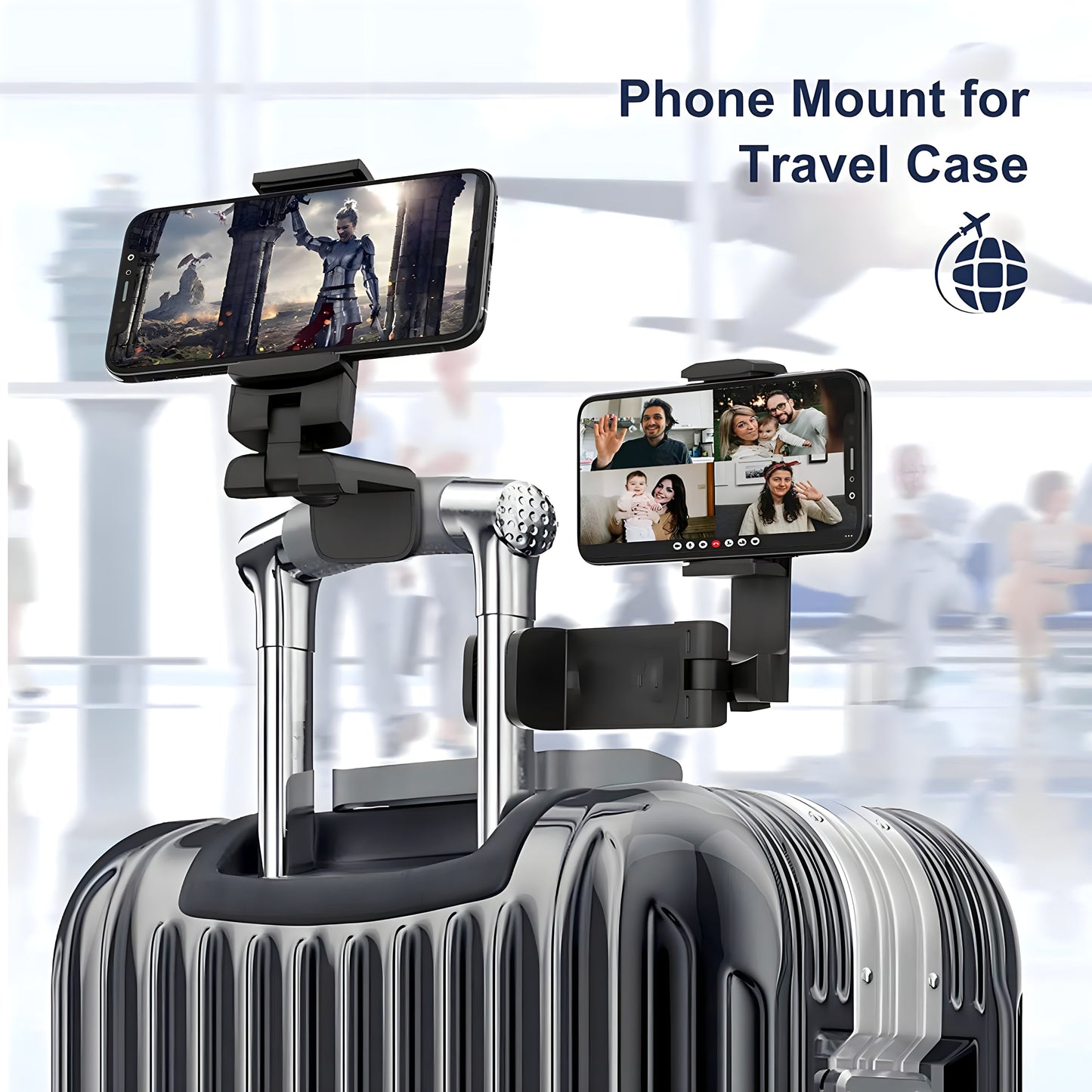 Supporto per telefono aereo multidirezionale con rotazione a 360°