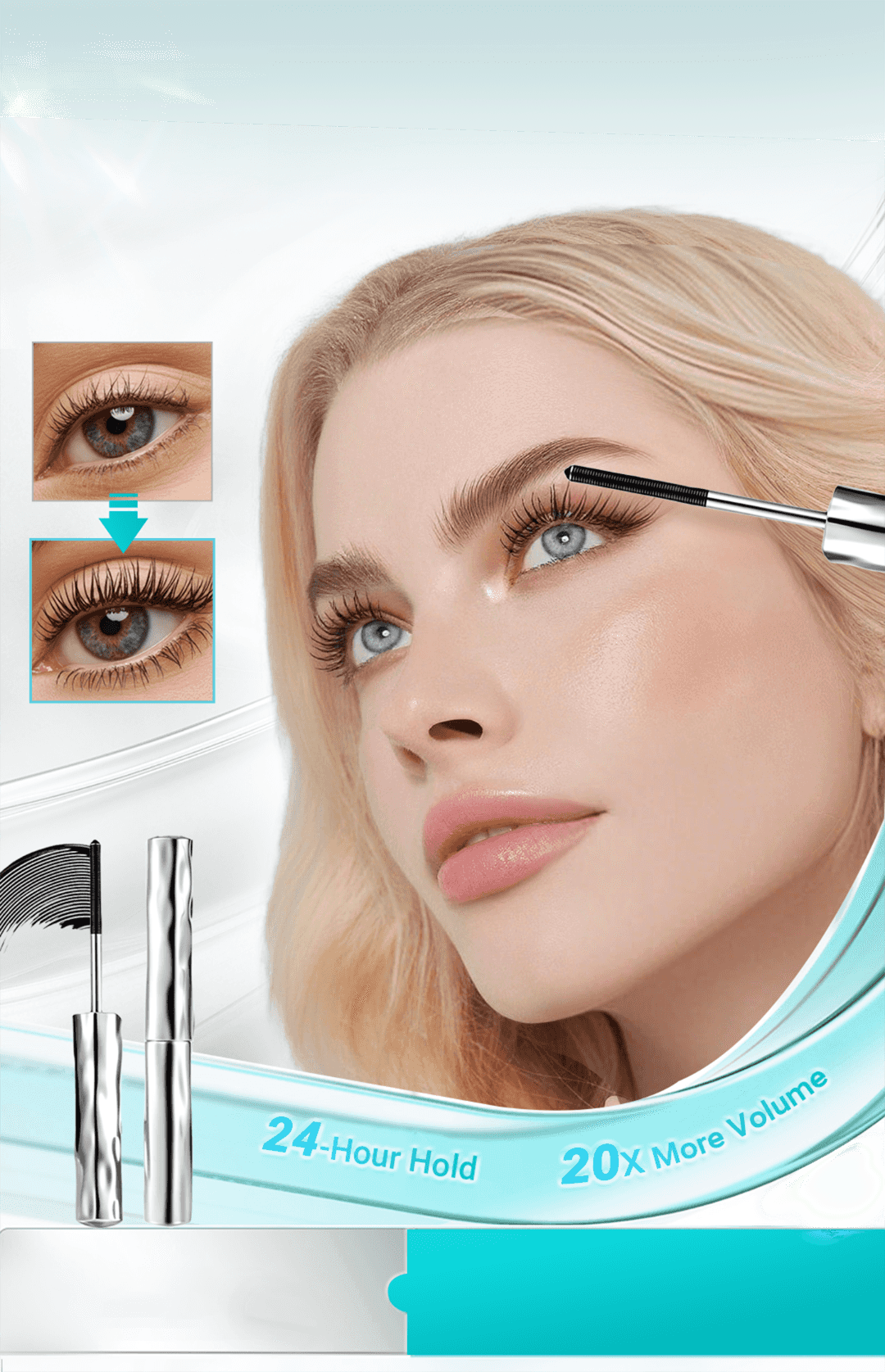 Mascara per ciglia lunghe e folte