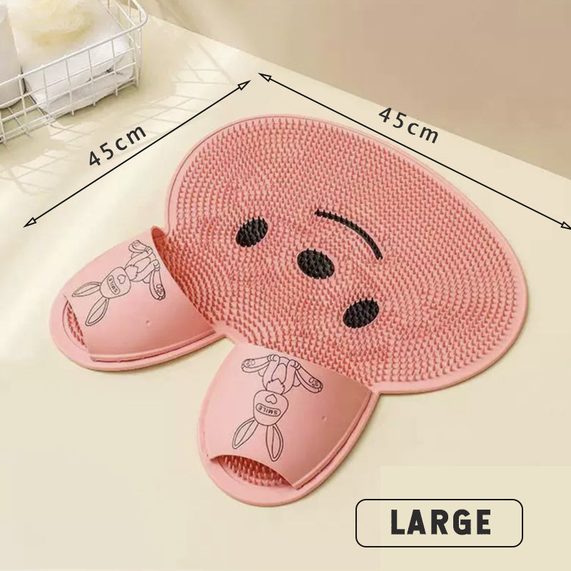 Cuscinetto di massaggio per piedi di coniglio in silicone Cuscinetto di massaggio per piedi di lavaggio