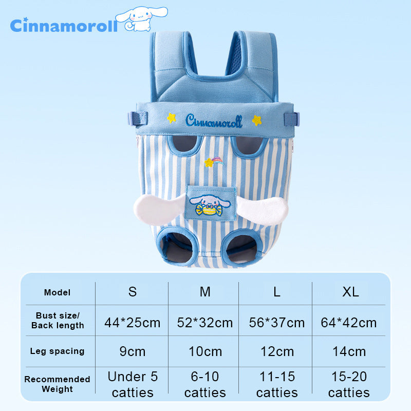 Borsa frontale con simpatico animale domestico disegnato