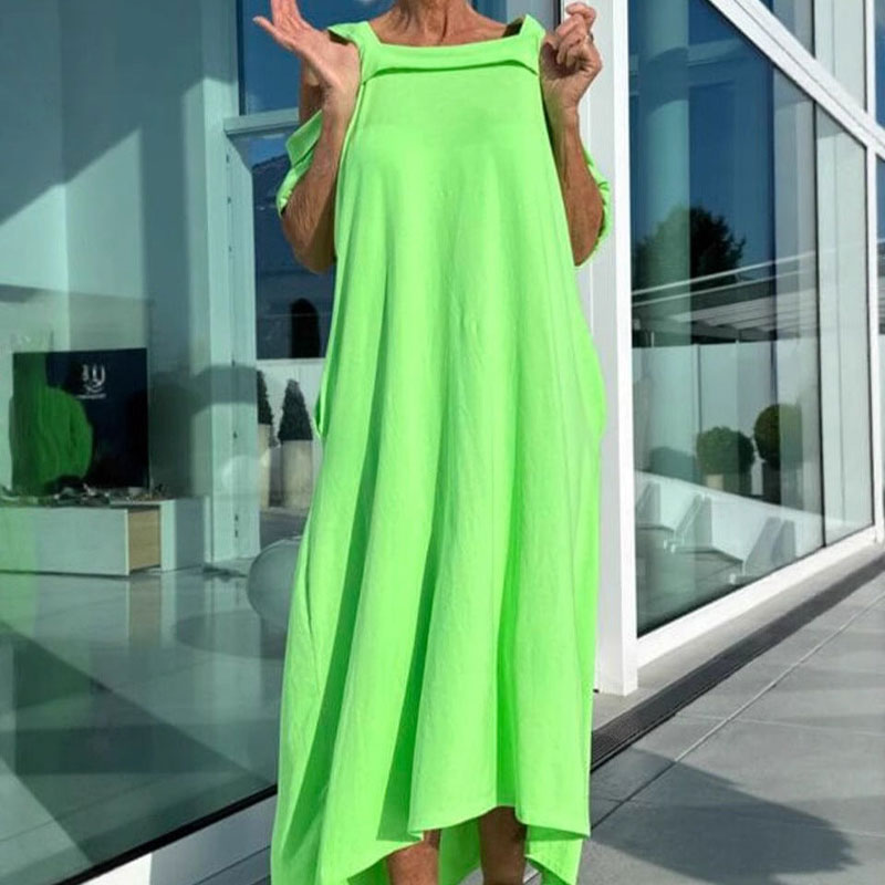 🌴Maxi abito donna casual a spalla fredda