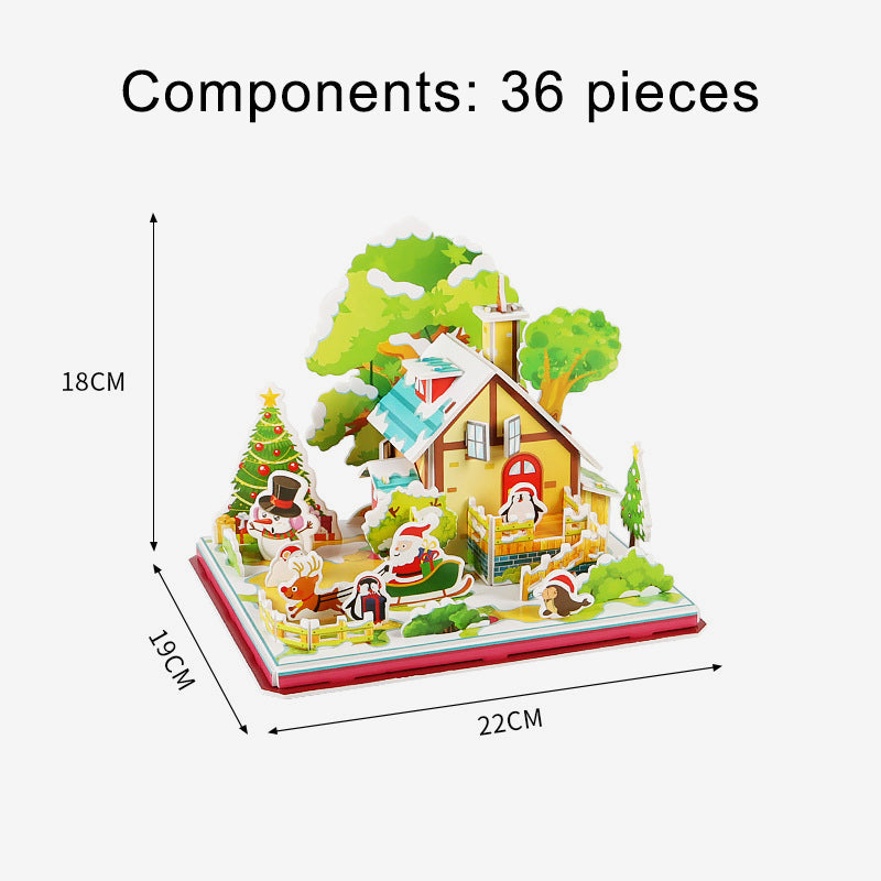 🔥Saldi natalizi 49% di sconto🎄Puzzle 3D natalizio