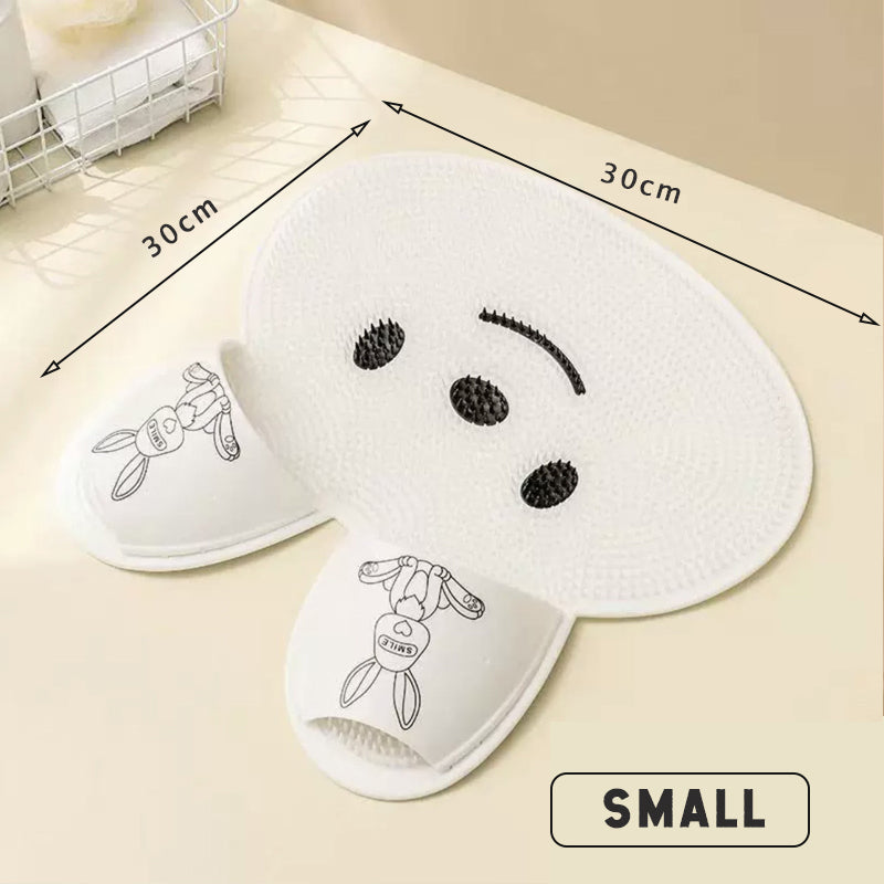 Cuscinetto di massaggio per piedi di coniglio in silicone Cuscinetto di massaggio per piedi di lavaggio