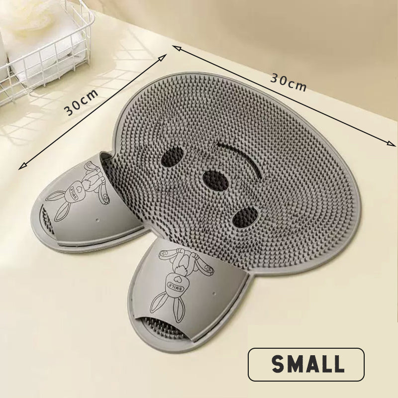 Cuscinetto di massaggio per piedi di coniglio in silicone Cuscinetto di massaggio per piedi di lavaggio