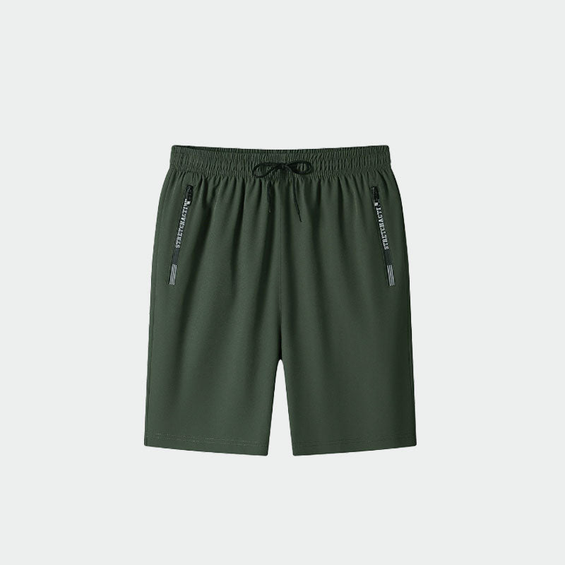 ❄️🩳Pantaloncini elasticizzati ad asciugatura rapida in seta ghiaccio