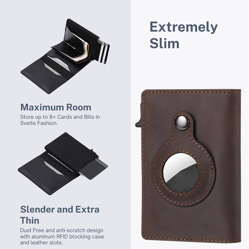 🔥Father's Day Hot Sale-Leather AirTag Wallet(Buy 2 Free Shipping)
