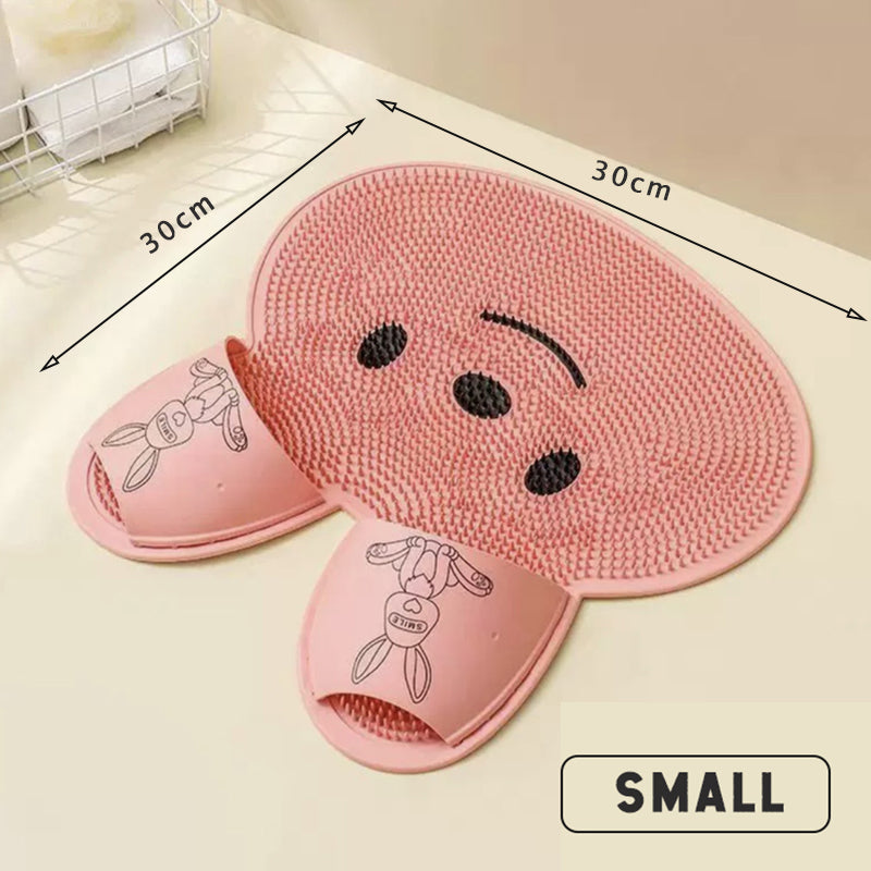 Cuscinetto di massaggio per piedi di coniglio in silicone Cuscinetto di massaggio per piedi di lavaggio