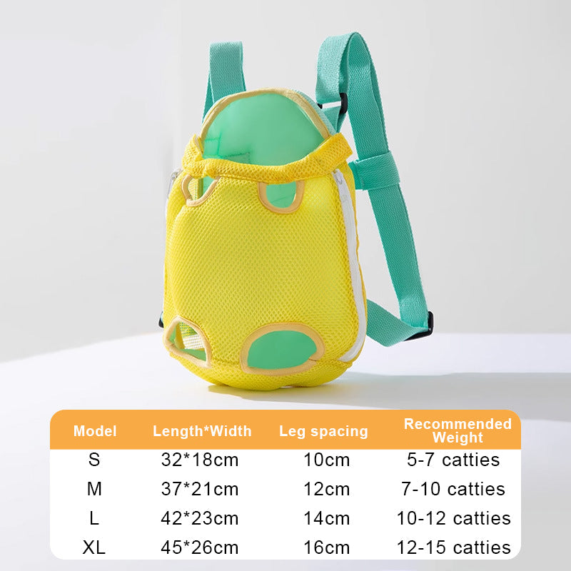 Borsa frontale con simpatico animale domestico disegnato
