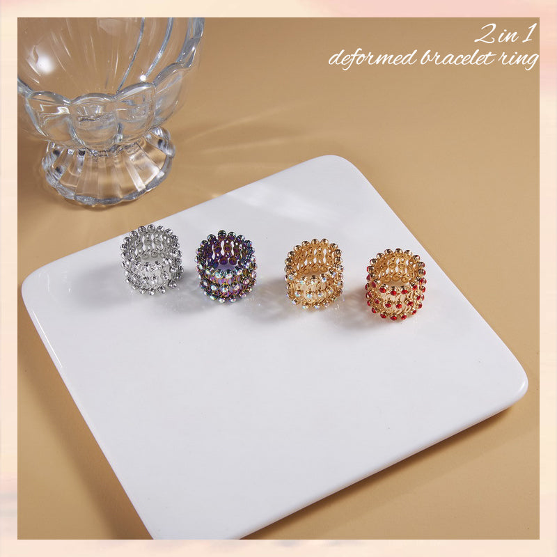 Anello bracciale trasformabile 2 in 1 regolabile