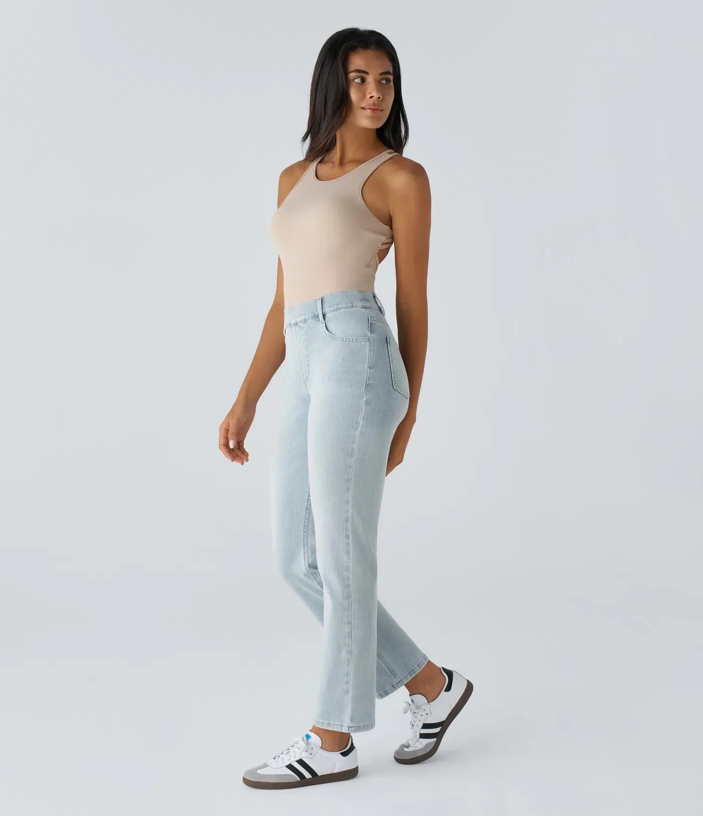 Pantaloni a vita alta elastici e confortevoli