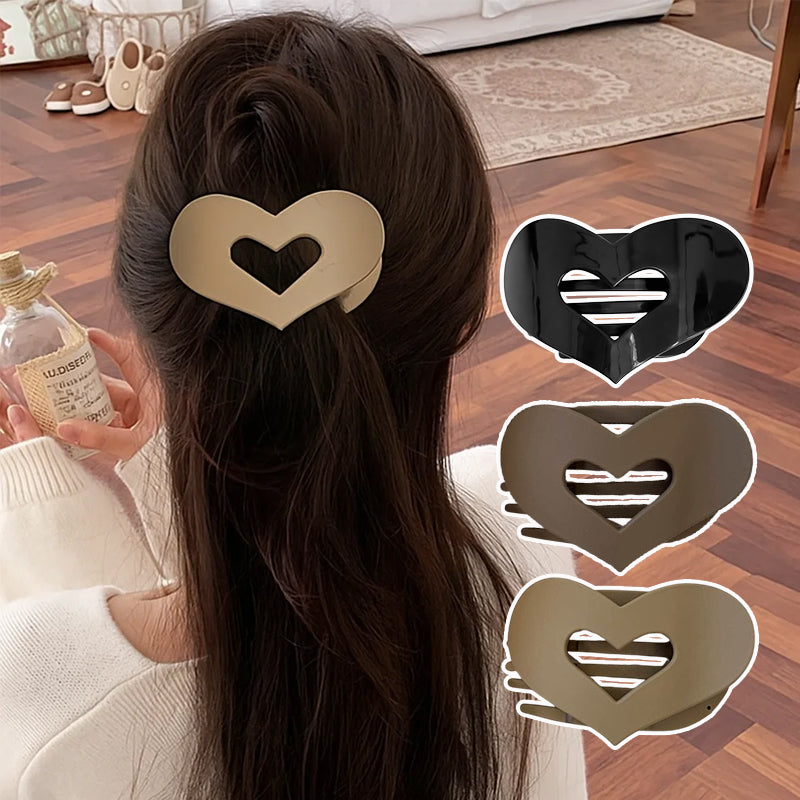 💛Fermaglio per capelli con cuore leopardato
