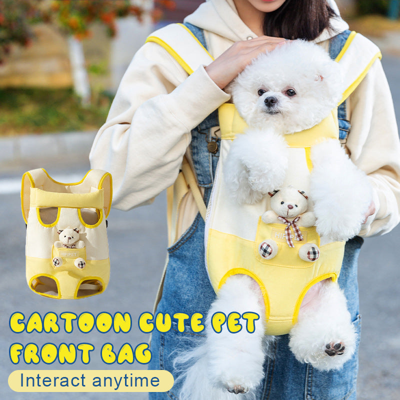 Borsa frontale con simpatico animale domestico disegnato