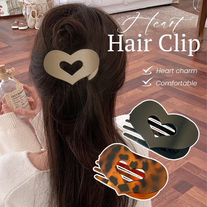 💛Fermaglio per capelli con cuore leopardato