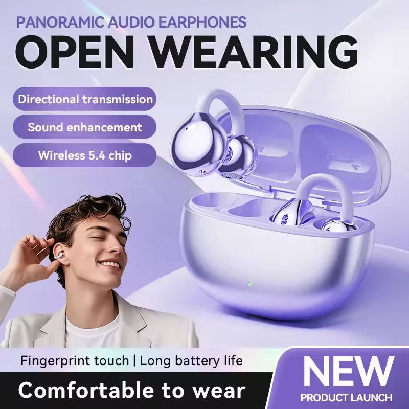 Cuffie Bluetooth con clip all'orecchio