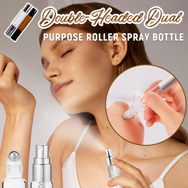 Bottiglia spray a rullo a doppia testa e doppio uso