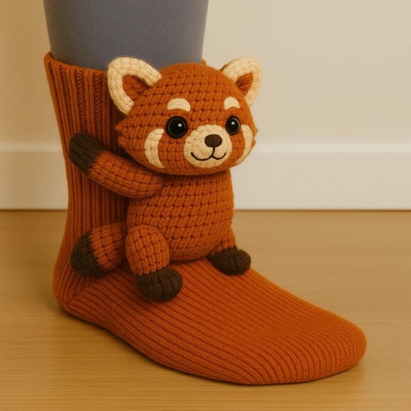 Calzini 3D in maglia con simpatici animaletti