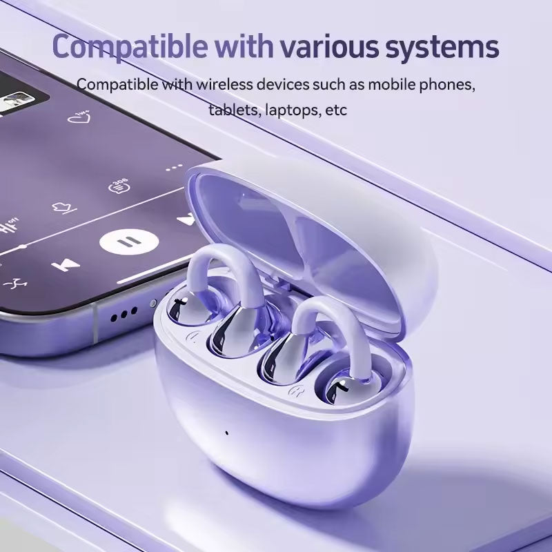 Cuffie Bluetooth con clip all'orecchio
