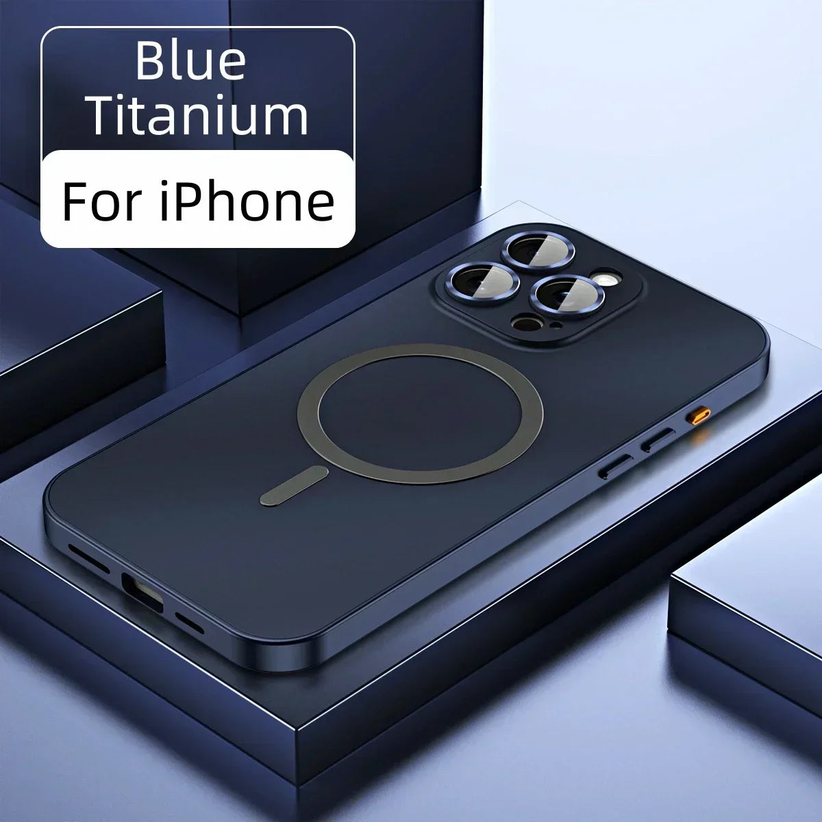 Custodia magnetica a scatto in metallo per iPhone