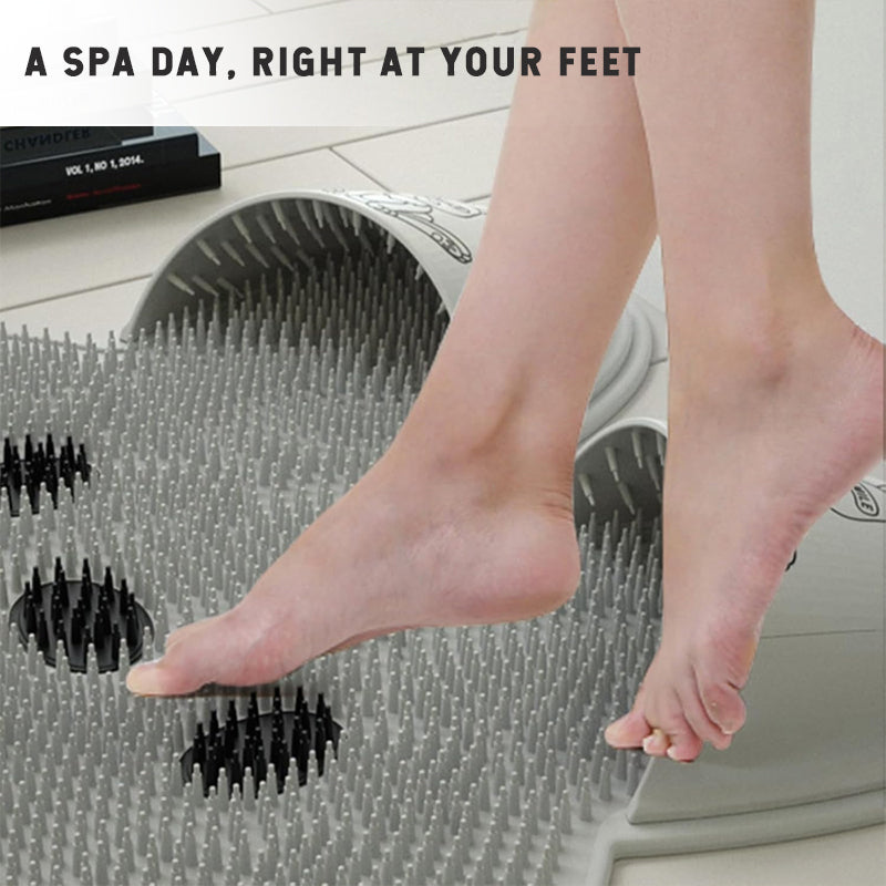 Cuscinetto di massaggio per piedi di coniglio in silicone Cuscinetto di massaggio per piedi di lavaggio