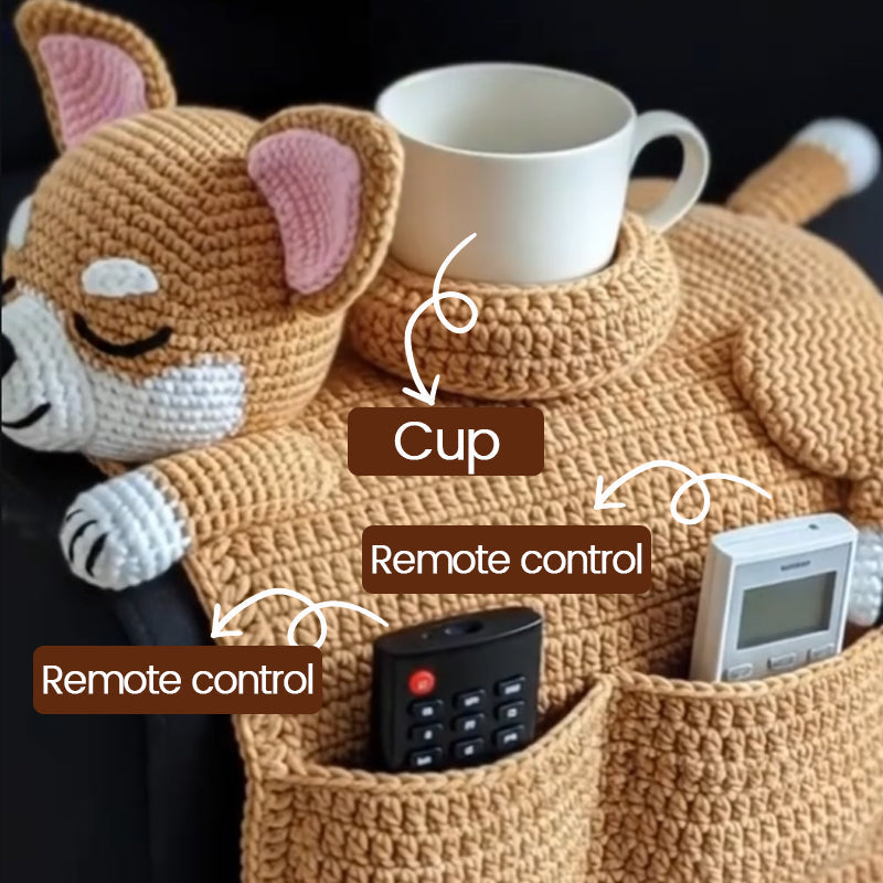 🐶 Cozy Companion Vibes – Organizer per divano per cani all'uncinetto