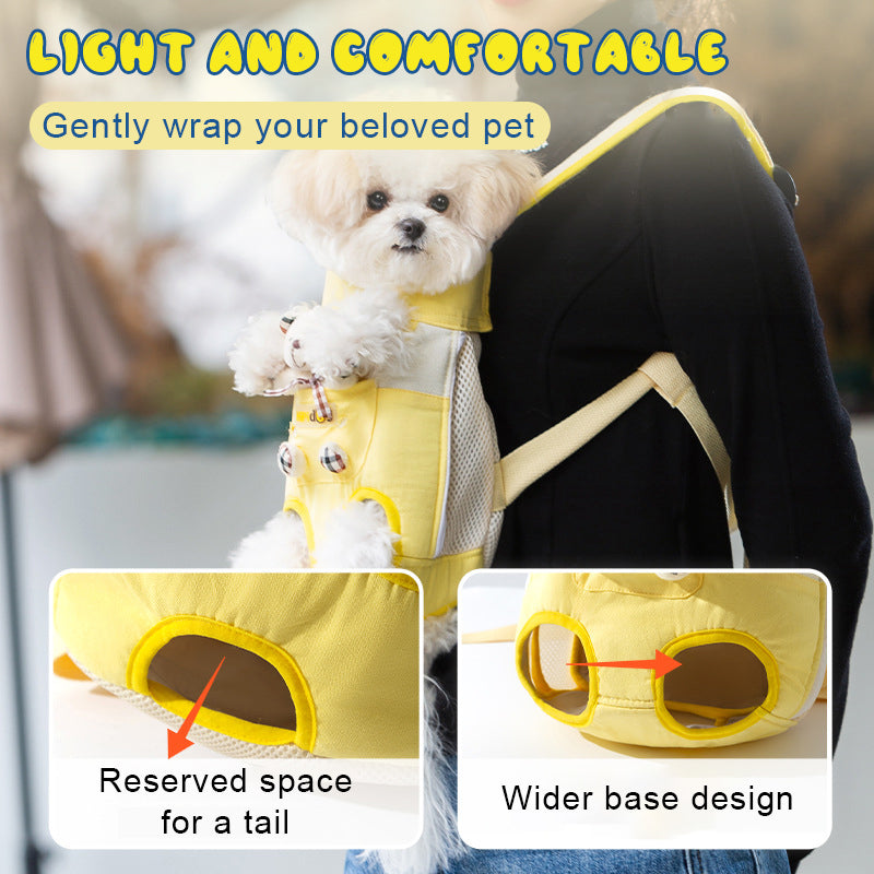 Borsa frontale con simpatico animale domestico disegnato