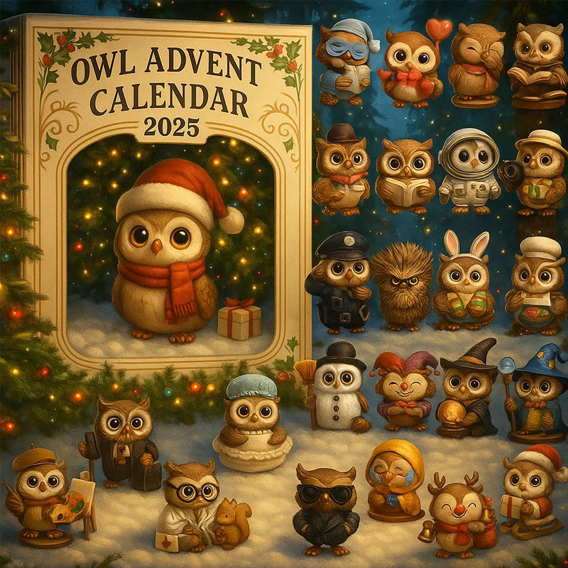 🦉 Calendario dell'Avvento con gufi 2025