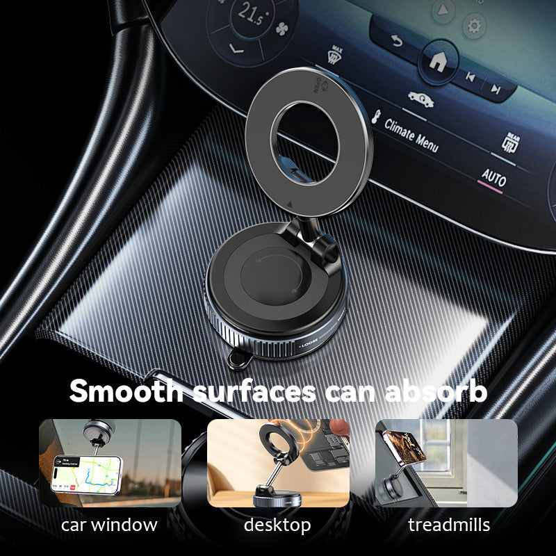 Vacuum Rotating Magnetic Car Phone Holder