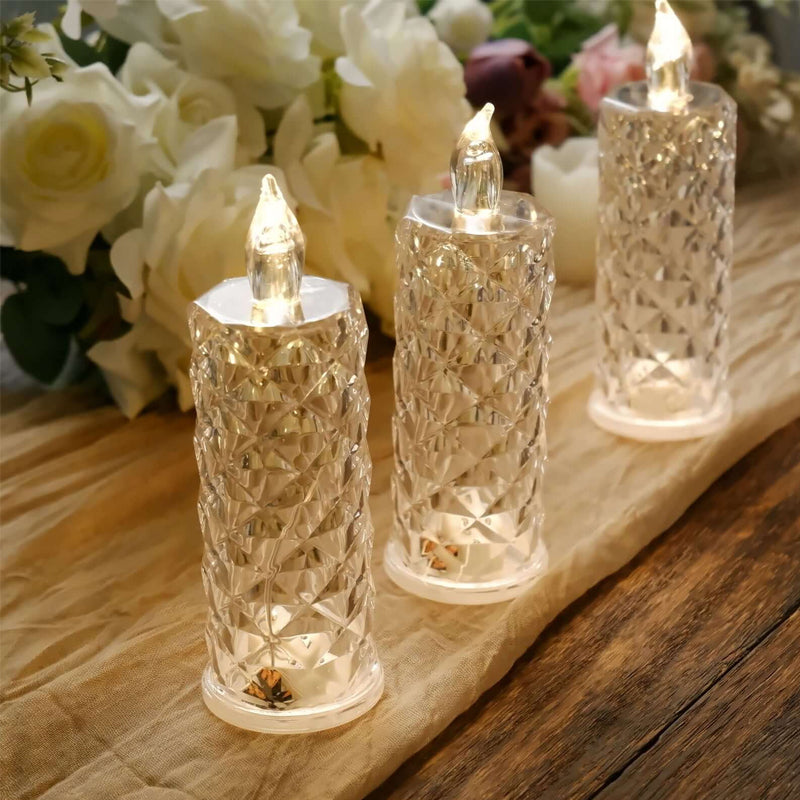 Candela Crystal Rose – Luce romantica senza sporcare