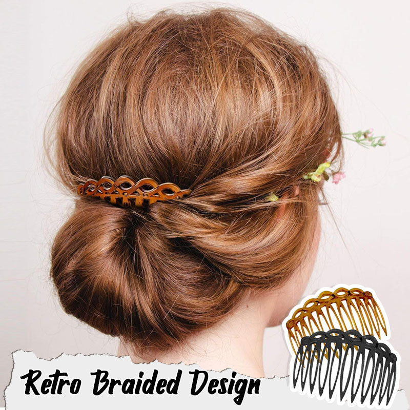 Pettinatura retrò per capelli intrecciati