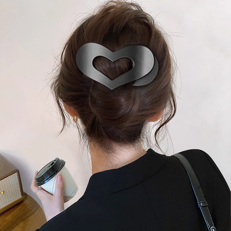💛Fermaglio per capelli con cuore leopardato