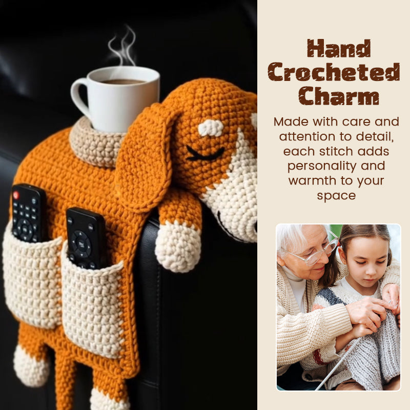 🐶 Cozy Companion Vibes – Organizer per divano per cani all'uncinetto
