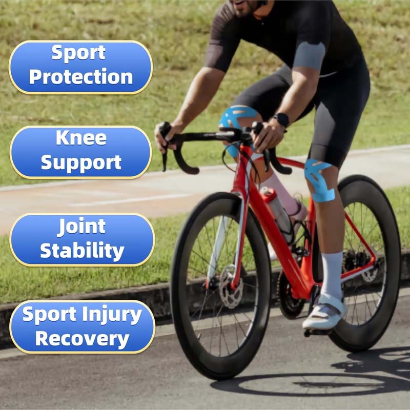 Ginocchiere per lo sport | Nastri pretagliati traspiranti e impermeabili