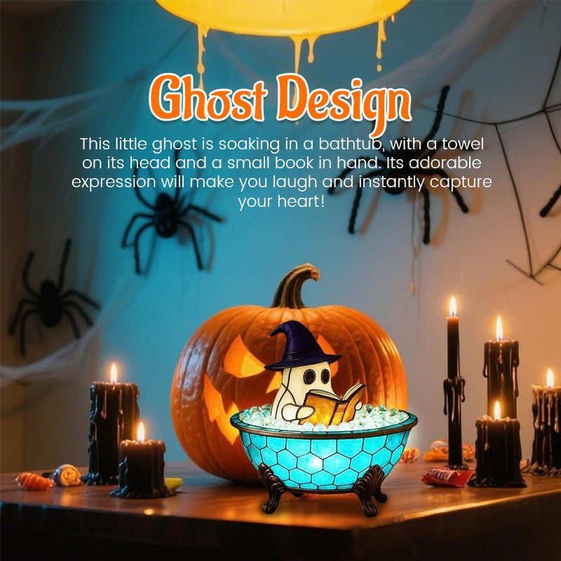 Lampada da bagno fantasma con bolle