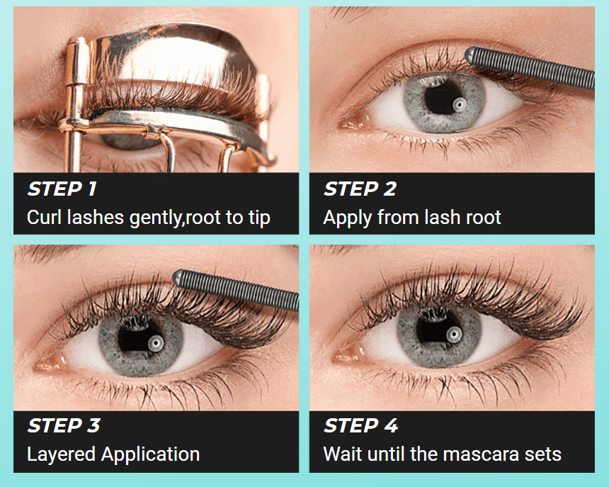 Mascara per ciglia lunghe e folte