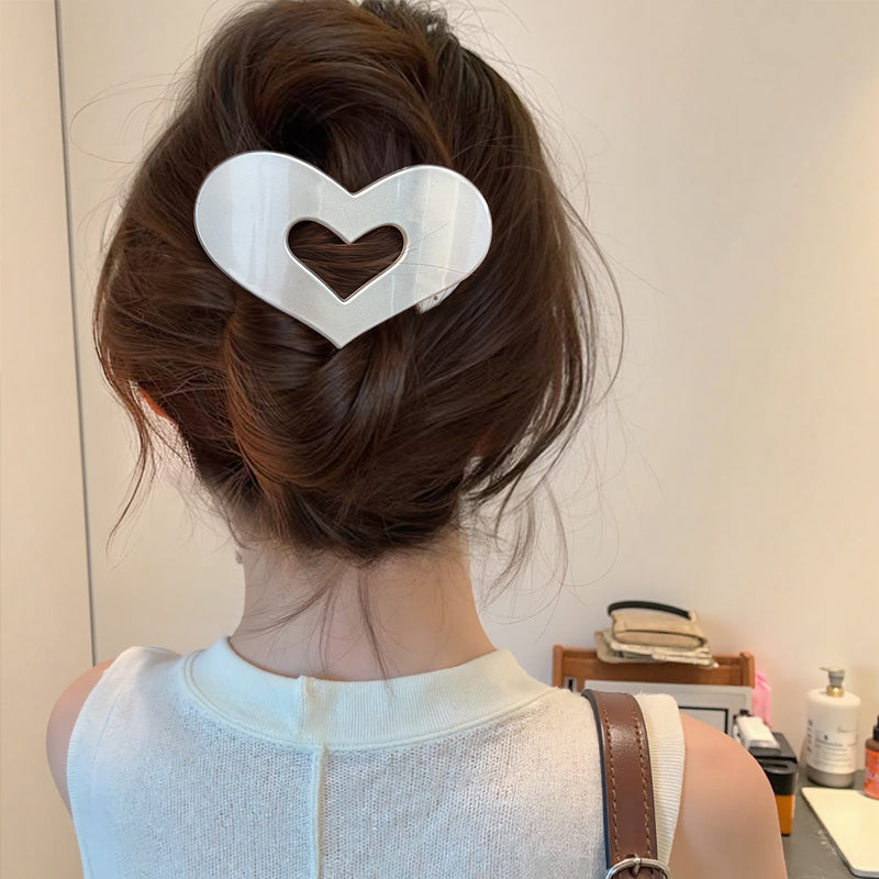 💛Fermaglio per capelli con cuore leopardato
