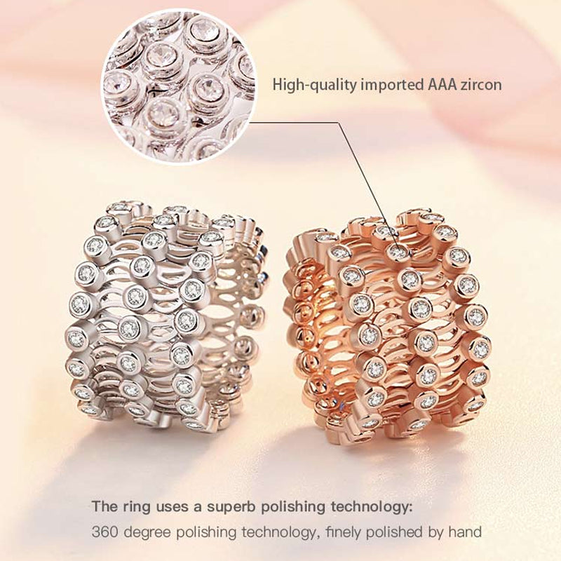 Anello bracciale trasformabile 2 in 1 regolabile