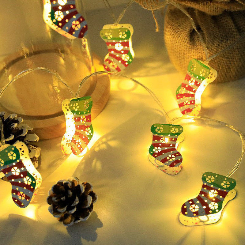 π Catena luminosa decorativa natalizia a LED in ferro