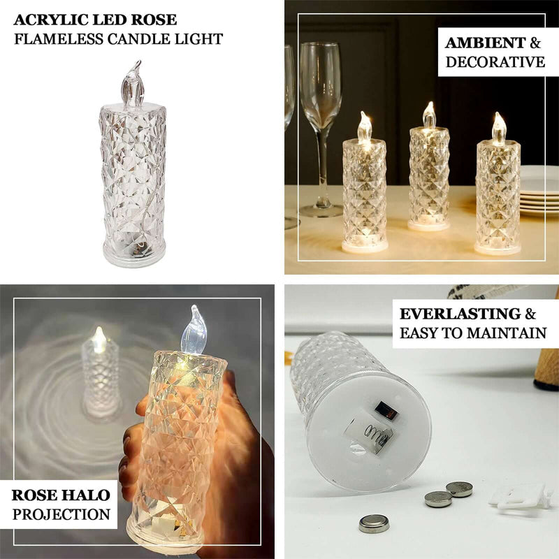 Candela Crystal Rose – Luce romantica senza sporcare