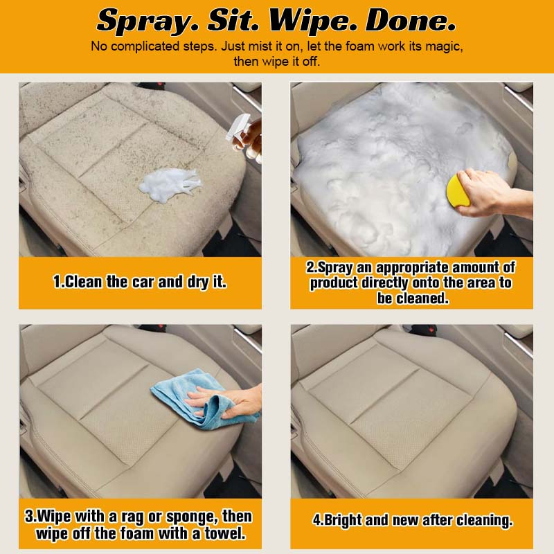Pulitore a schiuma per interni auto