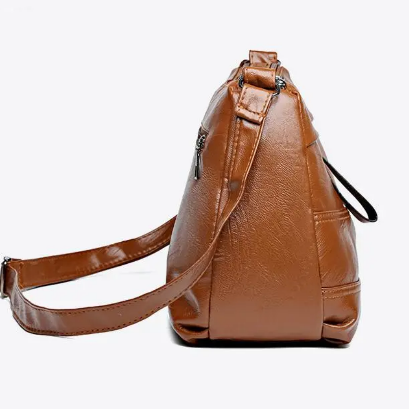 Borsa a tracolla retrò multistrato di grande capacità