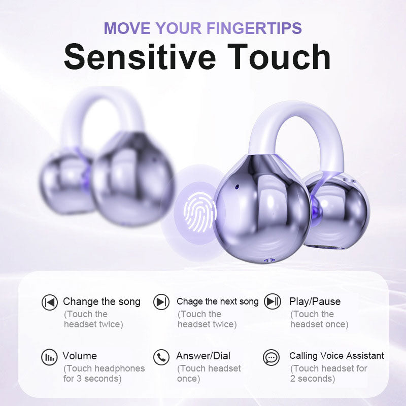 Cuffie Bluetooth con clip all'orecchio
