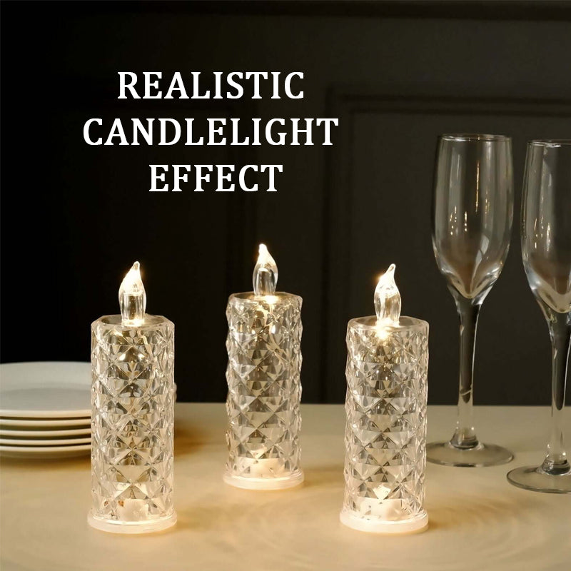 Candela Crystal Rose – Luce romantica senza sporcare