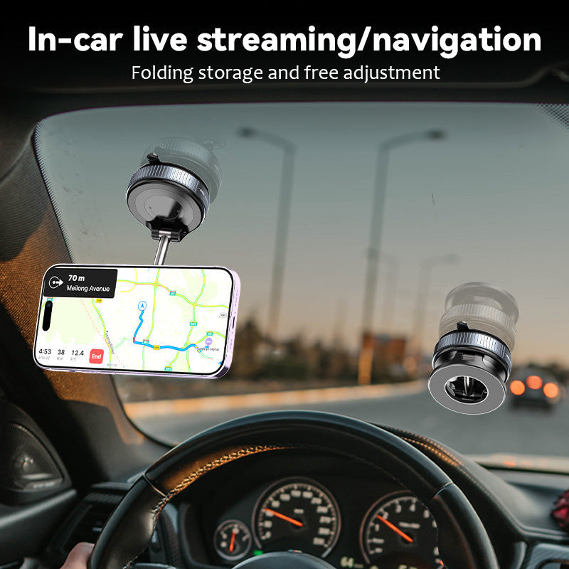 Vacuum Rotating Magnetic Car Phone Holder
