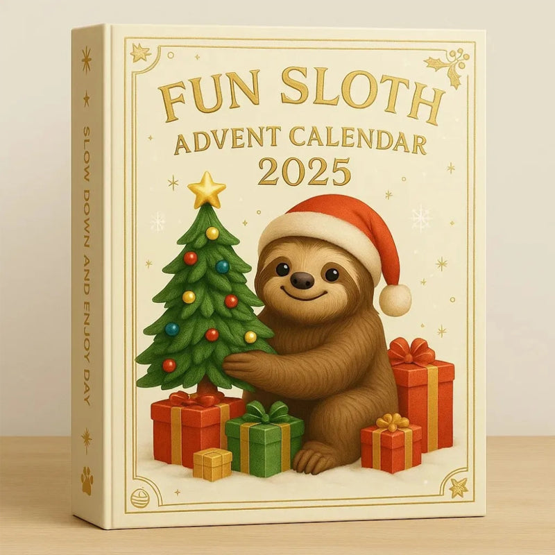 🦥🎄 Divertente calendario dell'Avvento con bradipi 2025