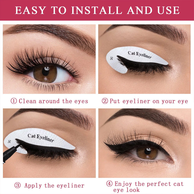 Eyeliner Trucco Modello Adesivo(4 pezzi)