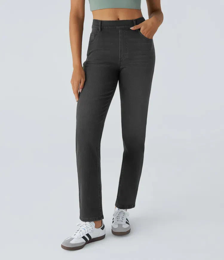 Pantaloni a vita alta elastici e confortevoli